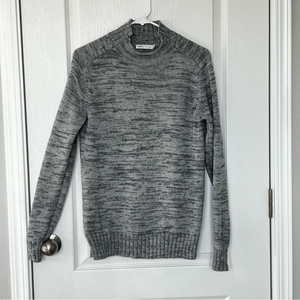 Peter Millar Women’s Merino Wool Cottonn Blend Sweater Size XS Gray